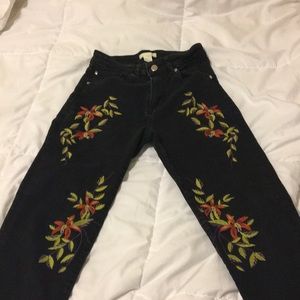 Embroidered jeans
